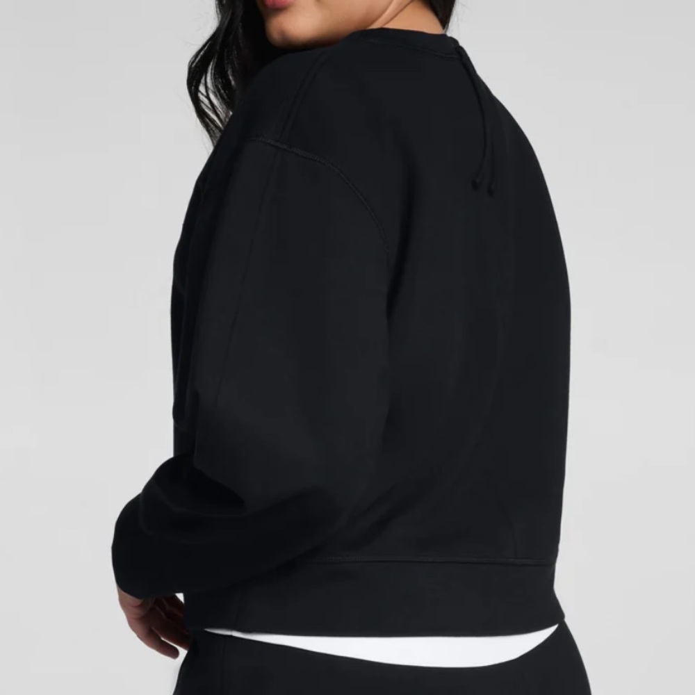 SPANX Ponte Crewneck Long Sleeve Top Black NWT Size Medium - Picture 3 of 7